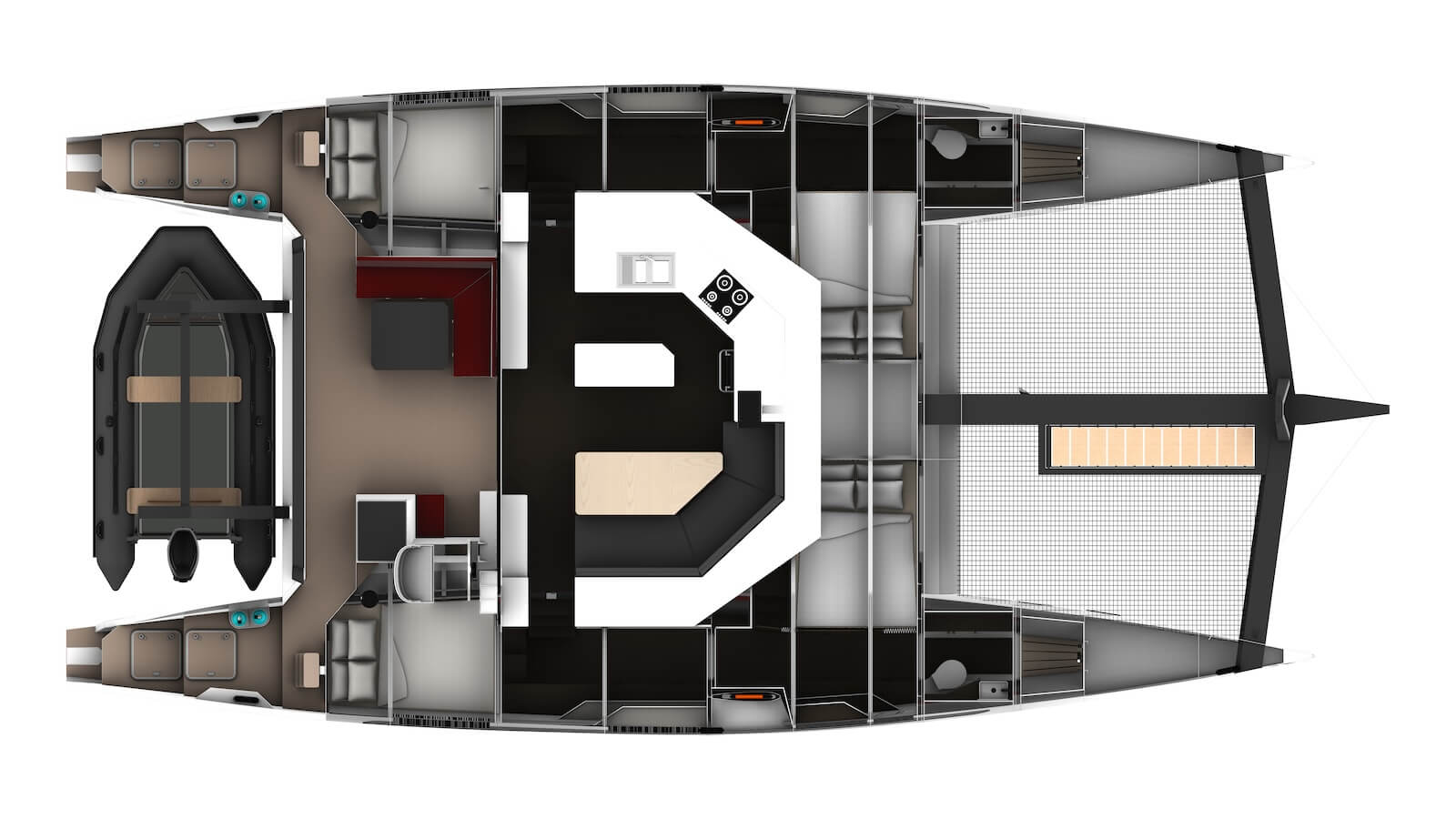 ODC48 Top View 4 Cabins